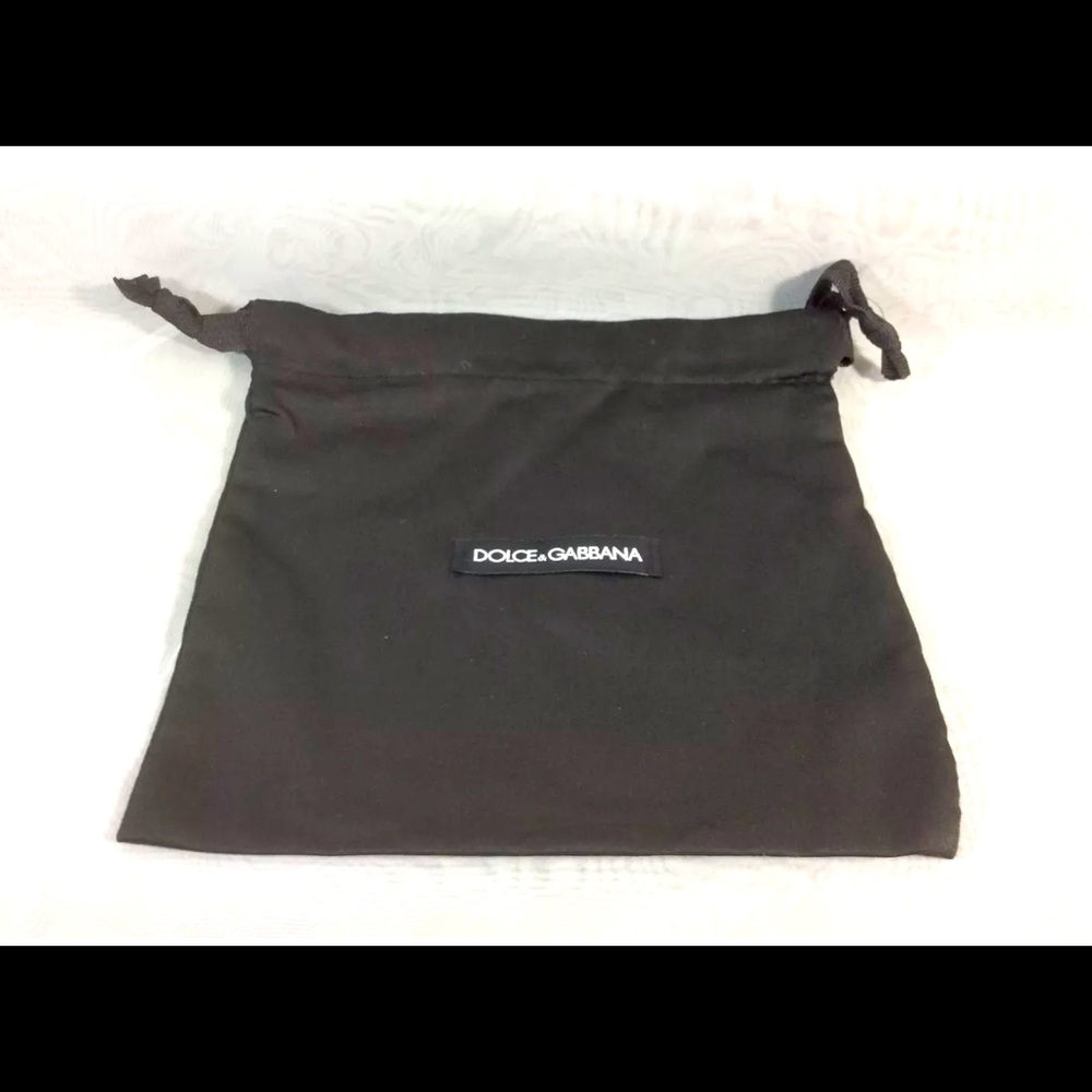 Authentic Dolce & Gabbana Drawstring Dust Bag 7 X 7” Black - Lot 5 pcs New